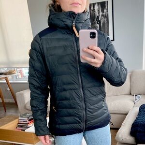 Charcoal Fjallraven Puffer Coat